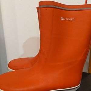 Tretorn Orange Rainboots size 41